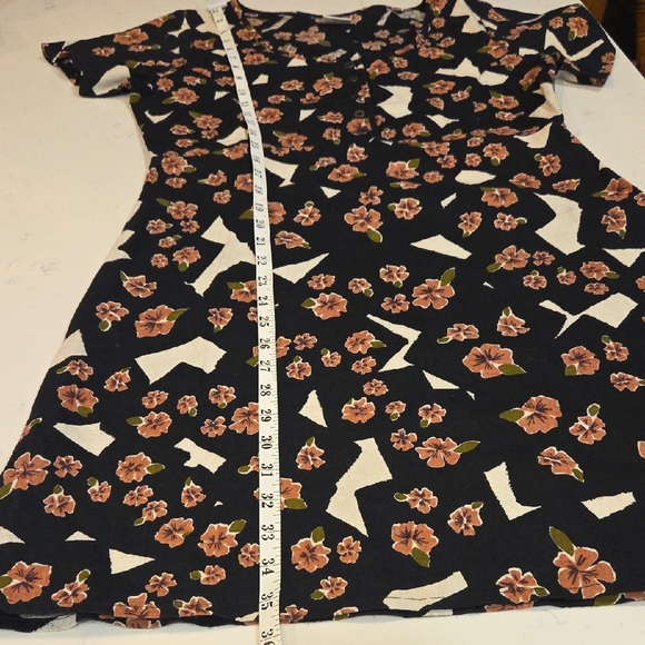 RVCA Black Floral Mini Dress Size Small - Picture 7 of 12
